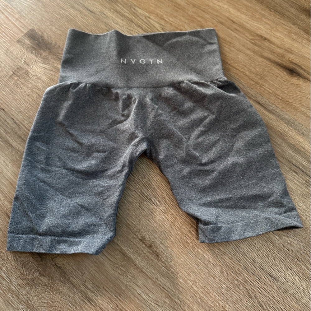 Grey NVGTN shorts with contour on the back side. XS